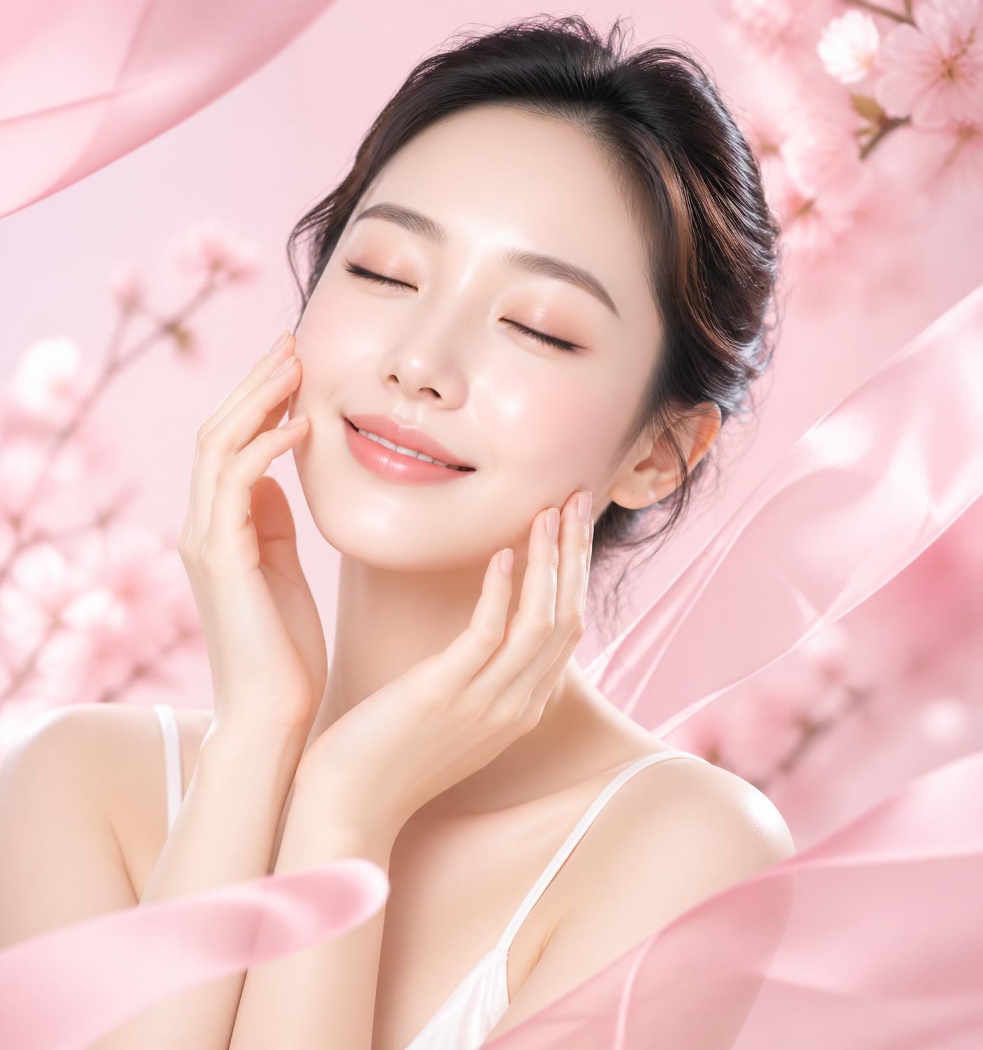 Woman with healthy glowing skin after a treatment at Uthaya Skinglow Clinic