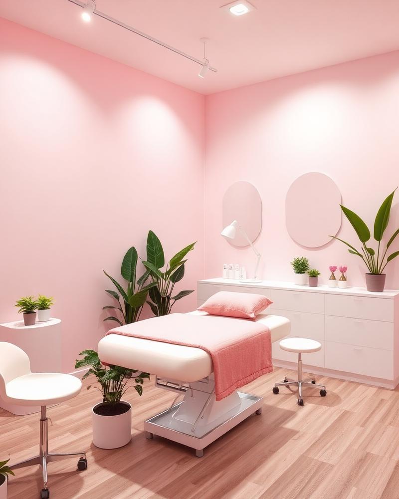 Interior of the Uthaya Skinglow treatment room